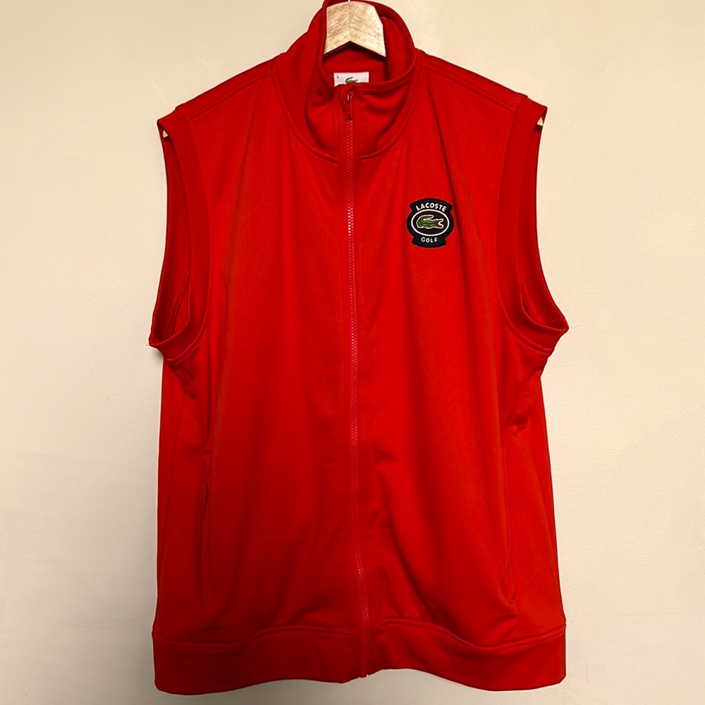 Lacoste vest, size 5 or L